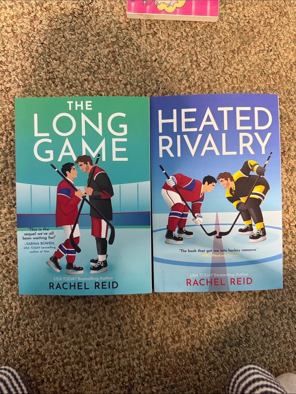 Adore The Long Game & Heated Rivalry — Teal and Blue Paperback Set